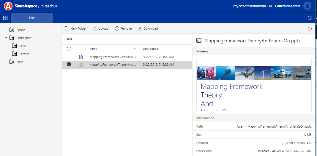 Unmanaged File Preview