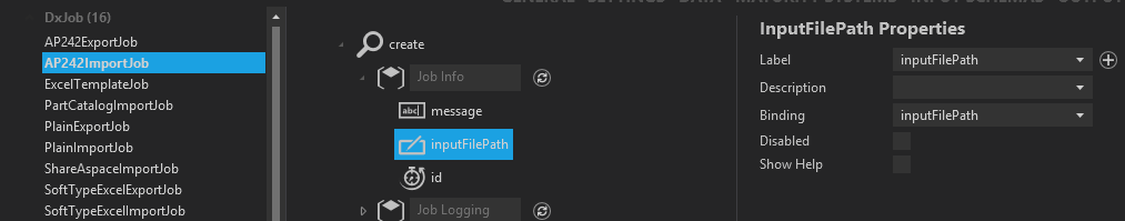 add input file path