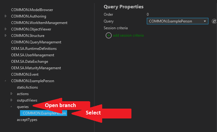 add query