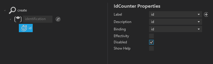 Fill id counter