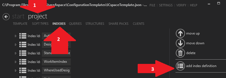 create index