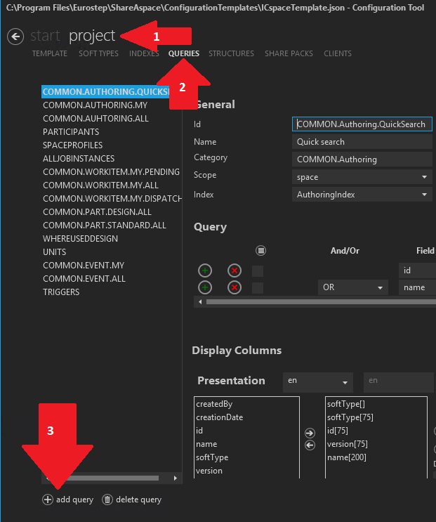 create query