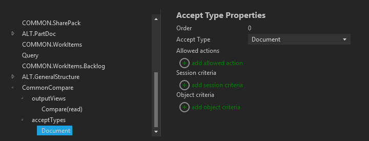 Accept types