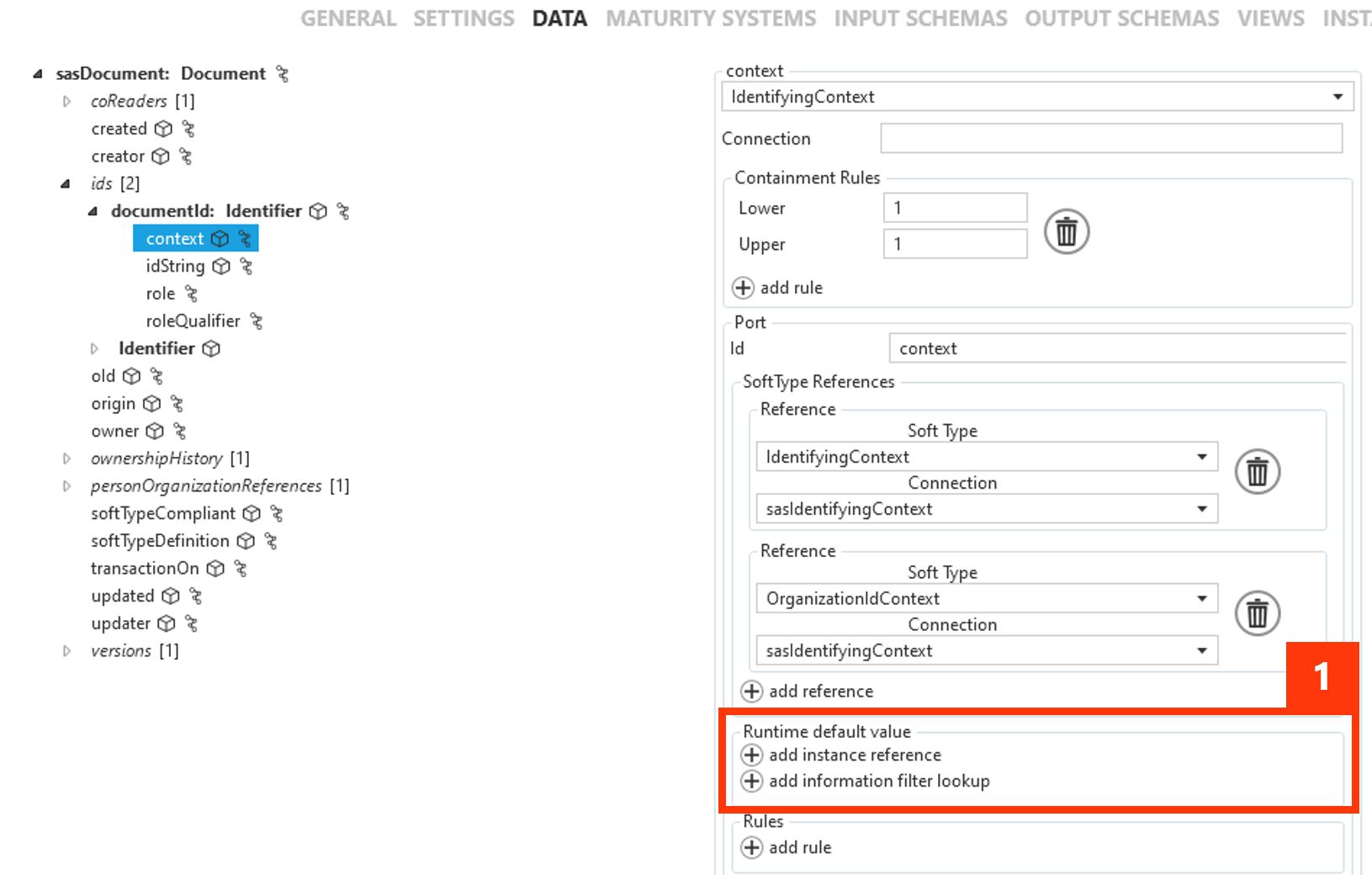 Reference default values