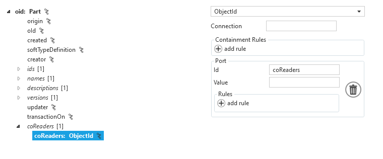 Data section configuration