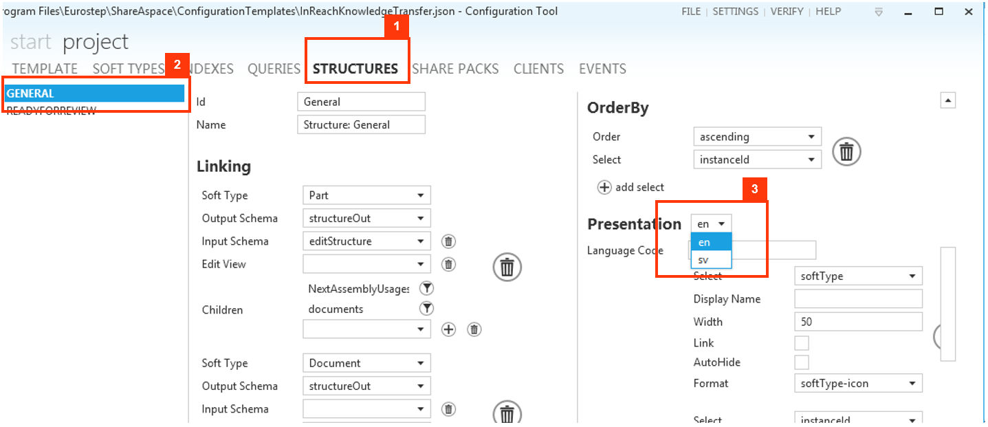 Translations in Structures