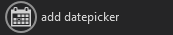 add datepicker