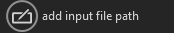 add input file path