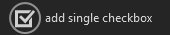 add single checkbox