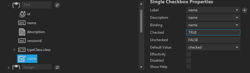 add single checkbox