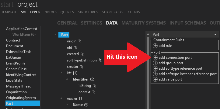 Hit add connection port